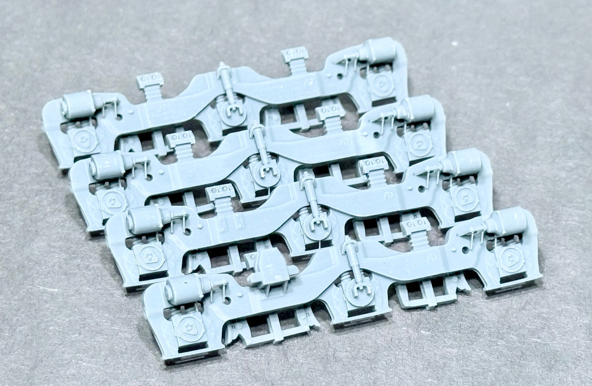 610050 HO Scale Adirondack Sideframes, Hyatt Exposed Bearing