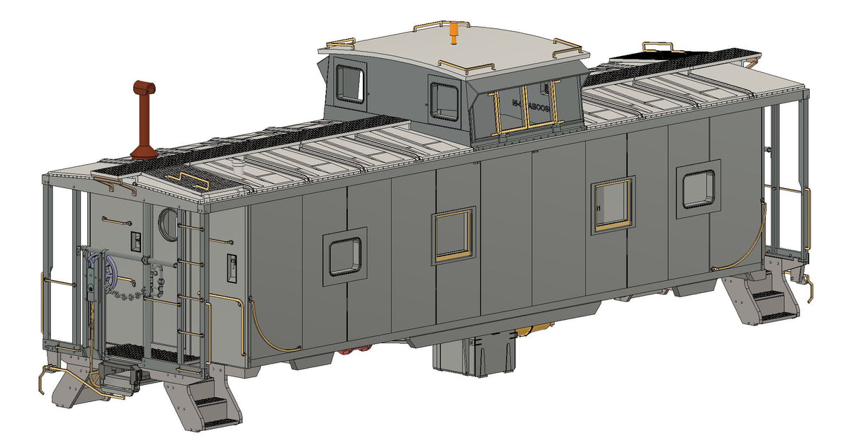34012 ACL-SCL M-5 Caboose- Welded Sides