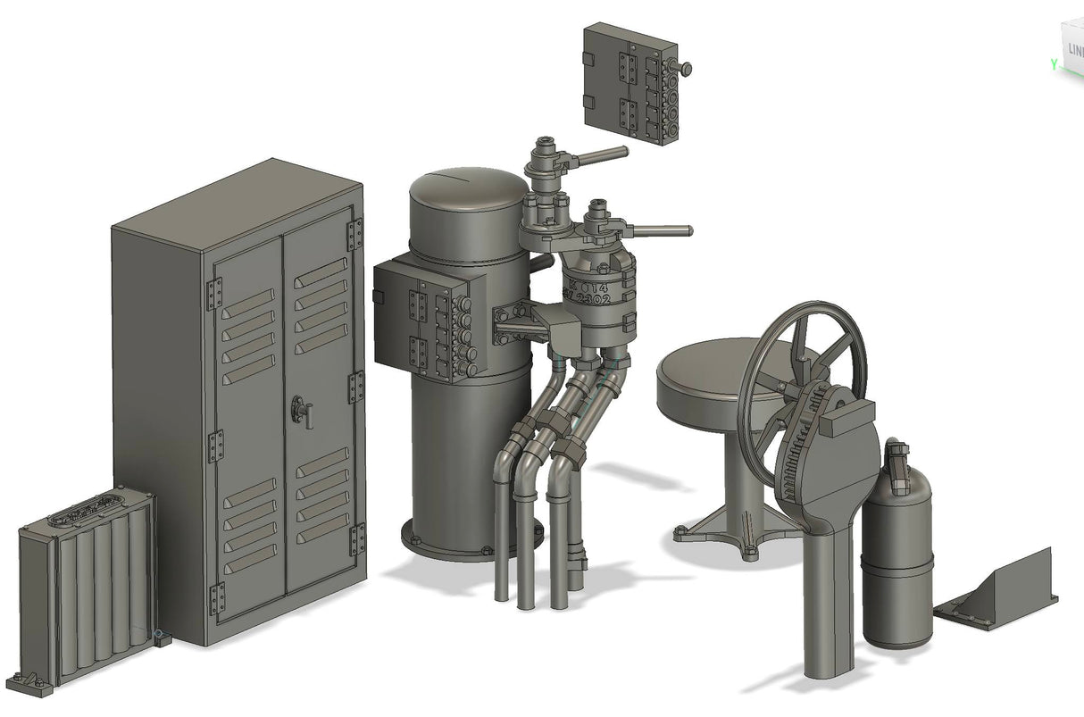 51005 SW-1 Cab Interior Detail Set - O Scale