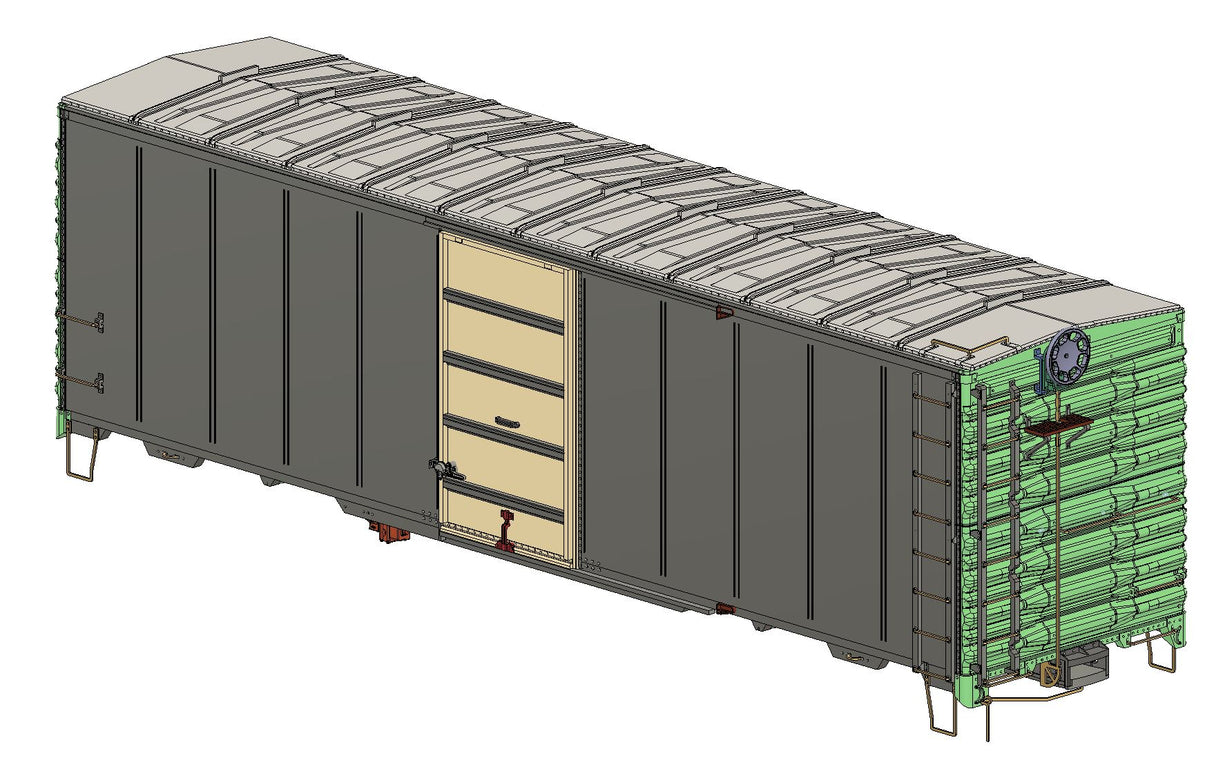 32021 D&H 40' Oneonta Built Boxcar with Roofwalks removed