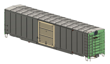 32022 D&H 50' STRETCHED Oneonta Built Boxcar - Dreadnaught Ends