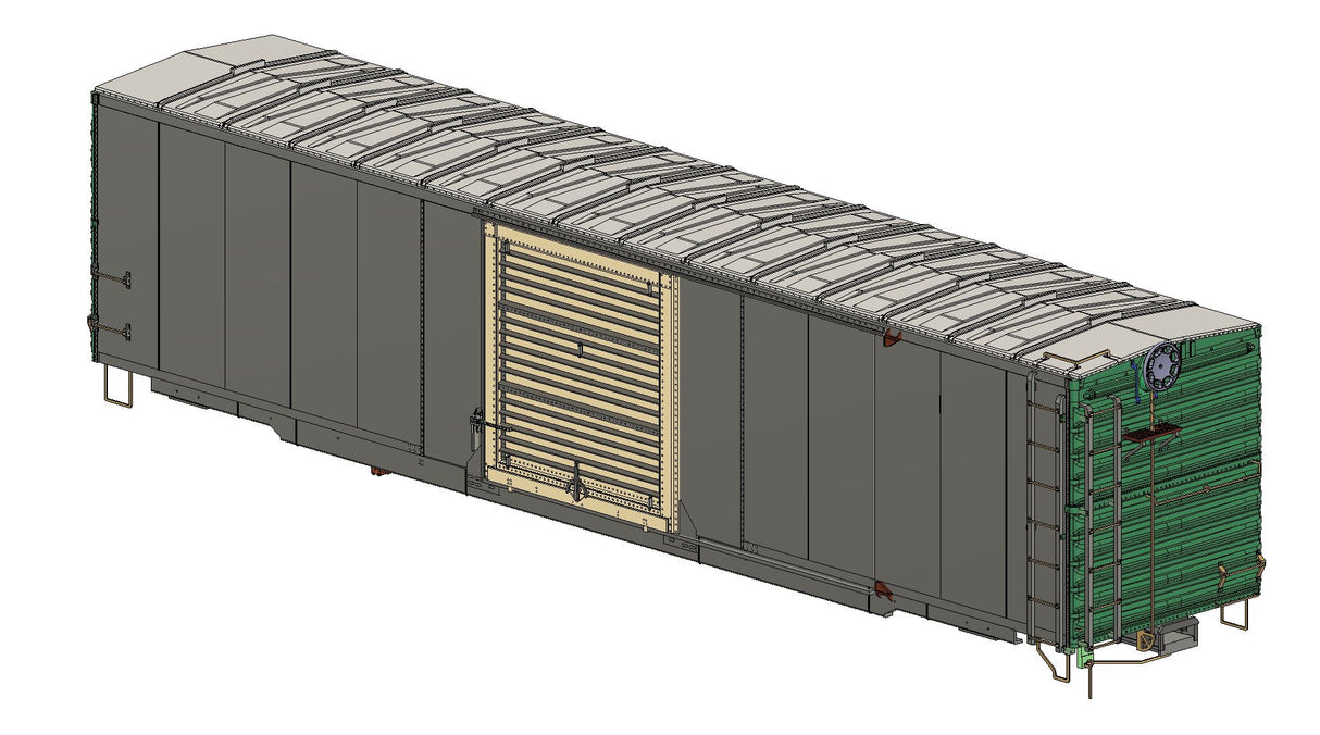 32023 D&H 50' STRETCHED Pullman Standard Boxcar - PS Ends