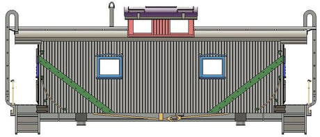 Delaware and Hudson Wooden Center Cupola "HOMEBUILD" Caboose
