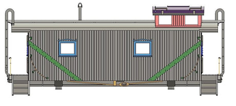 Delaware and Hudson Wooden End Cupola "HOMEBUILD" Caboose