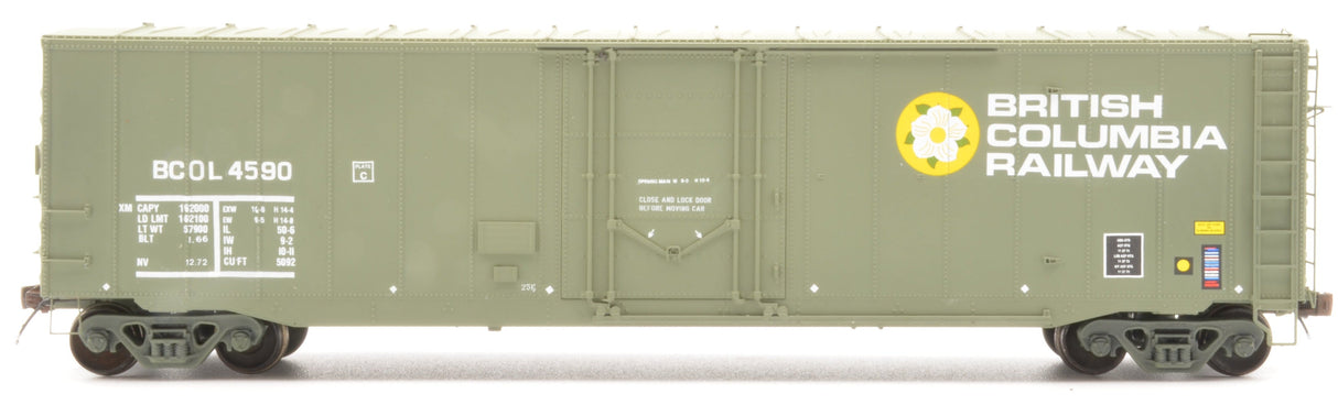 HK-48a - BCRAIL HST 50' Newsprint Car (4501-4600) - No Roofwalk