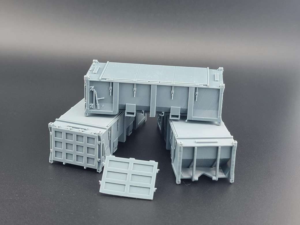 35050 20ft Sealed Dross Container - HO Scale - 1 Container