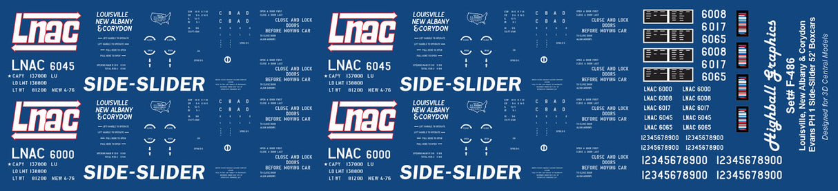 F-486 LNAC Side Slider Decals - Phase 1