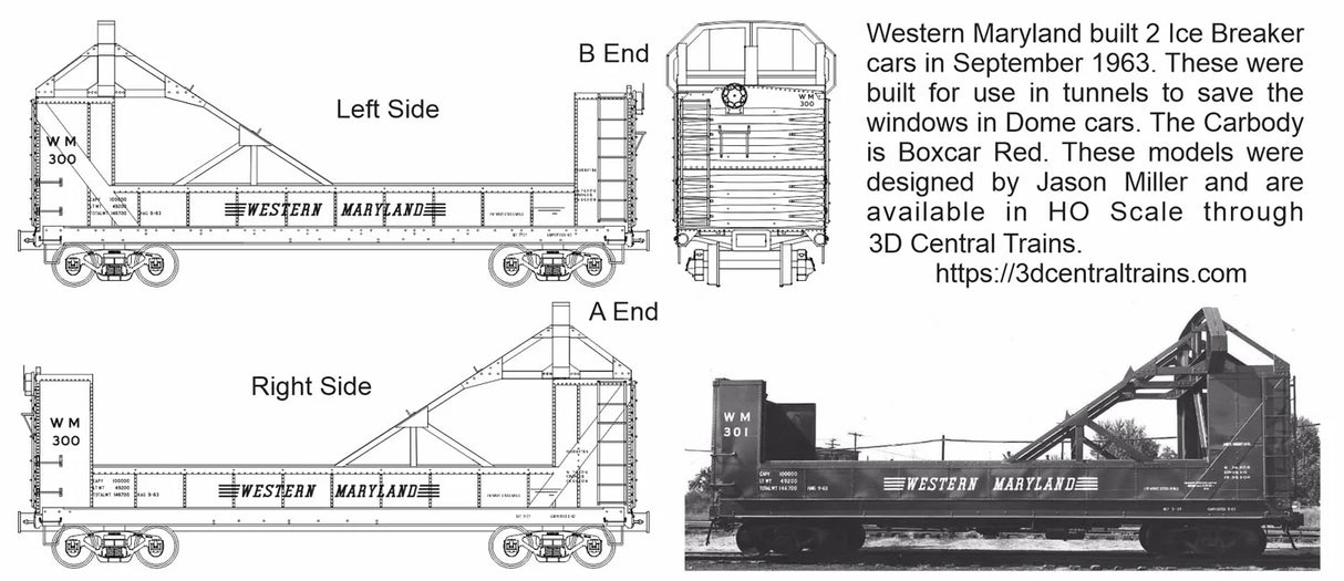 F-492 – Western Maryland Icicle Breaker Cars Decals