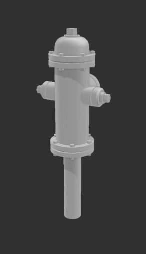 Fire Hydrants - 64 Pcs - N Scale