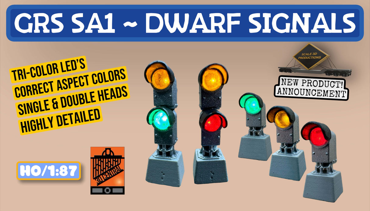 HO Scale GRS SA1 Dwarf Signal Single Head