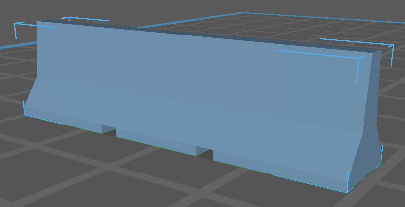 25054 10ft Jersey Barriers - 18 Pcs - N Scale