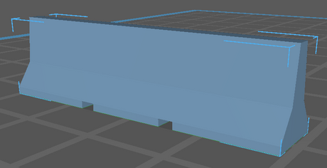 25055 12ft Jersey Barriers - 18 Pcs - N Scale