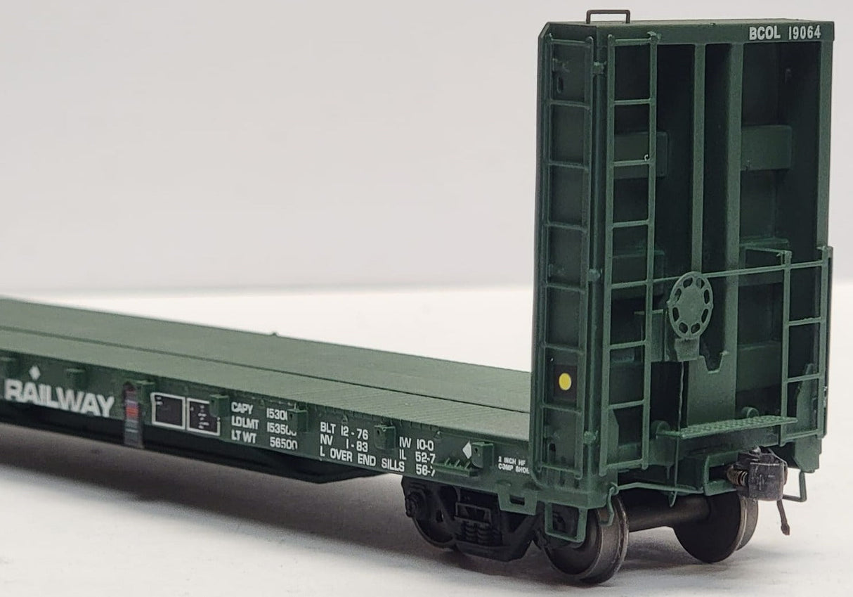 HK-40 - BCRAIL Railwest 52' 8" Bulkhead Flat Car Kit