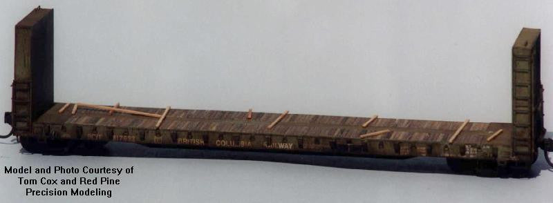 HK-01 - BCRAIL, CN & DW&P HS 52' 8" Bulkhead Flatcar Kit
