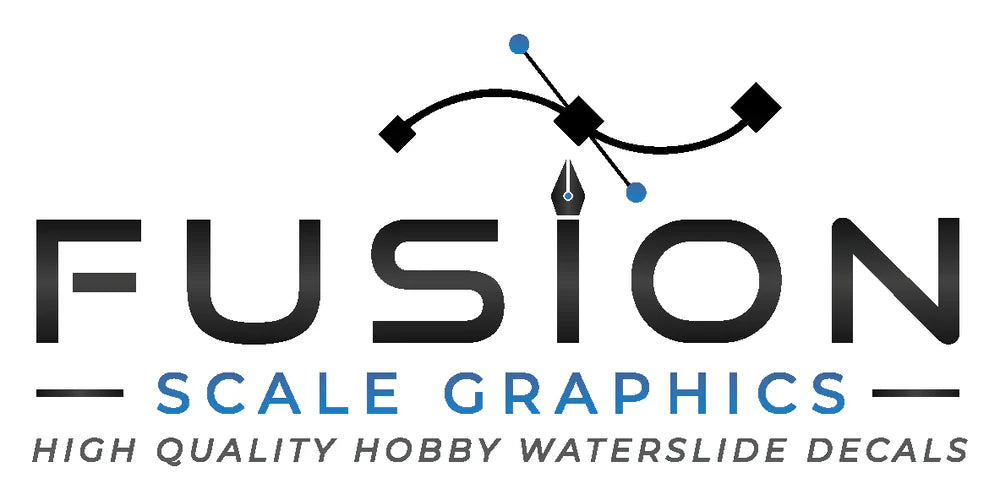 Fusion Scale Graphics Custom Waterslide Decals for Model Trains