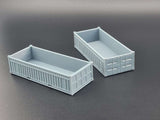 25200 20ft Short Open Container - N Scale - 3 Containers