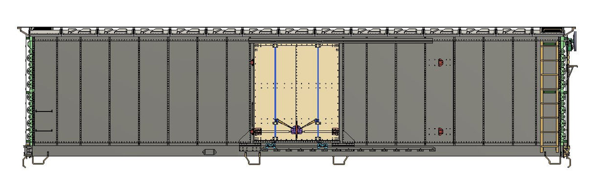 32008 PRR/PC/LV/CR X53 50ft RBL Boxcar With Roofwalks