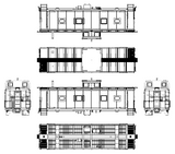 34009 ACL-SCL M-5 Caboose Early