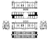 34010 ACL-SCL M-5 Caboose Late Cupola