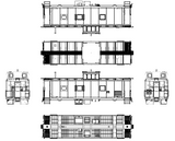 34013 SCL M-5-A Caboose -Compressor Equipped