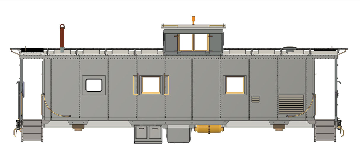 34013 SCL M-5-A Caboose -Compressor Equipped