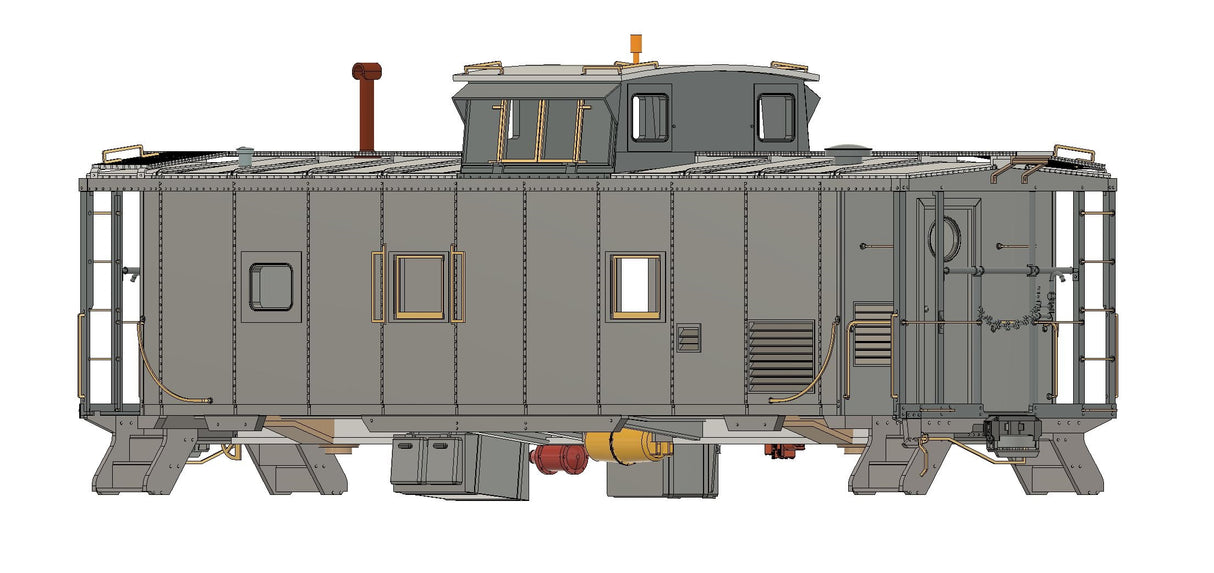 34013 SCL M-5-A Caboose -Compressor Equipped