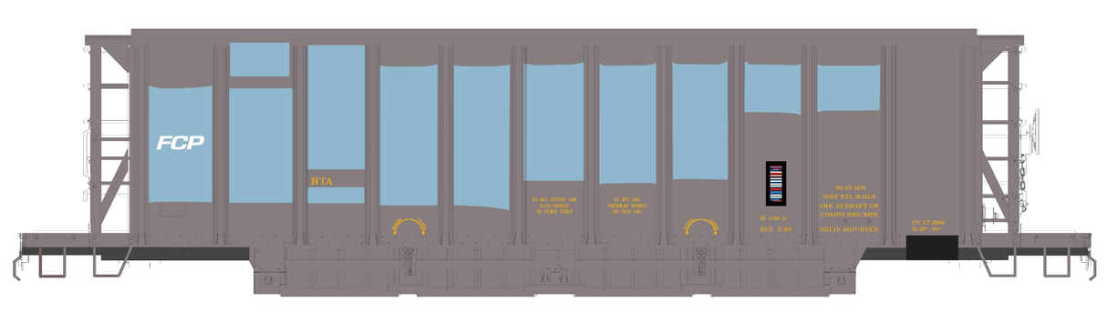 32083 ACF TN&O AS- Built H-100-2 Hopper Car