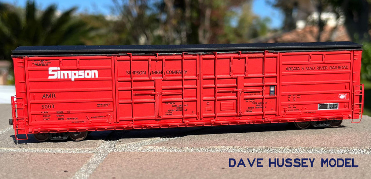 Decals: Arcata and Mad River Evans Side-Slider Boxcar