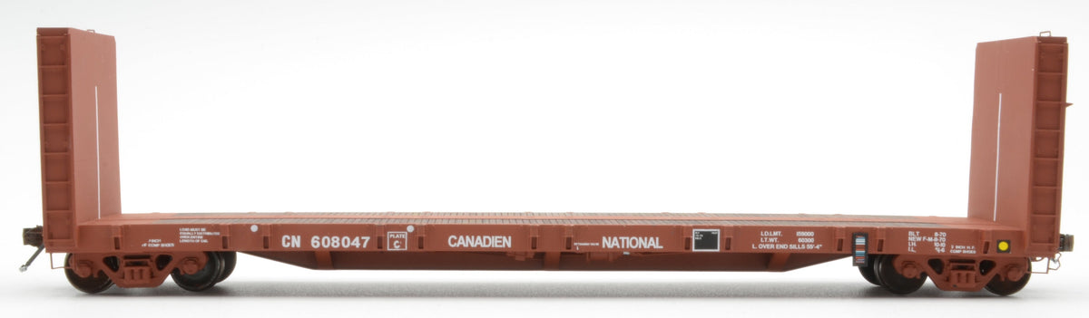 HK-55 MIL CN 51'6" Bulkhead Flatcar