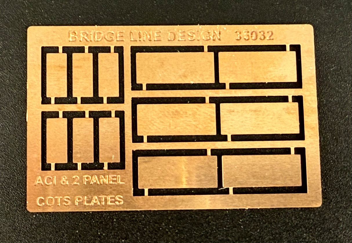 36032 ACI and 2 Panel COTS Plates - Photo Etched