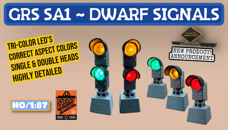HO Scale GRS SA1 Dwarf Signal Single Head