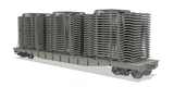 Reading FMk Flatcar with autoframe rack with 35100 Frame Load