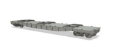 Reading FMk Flatcar with autoframe rack (Empty)
