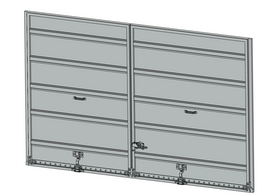 3025-04 Superior 6 Panel Double Door (15' Uneven) – 3D Central