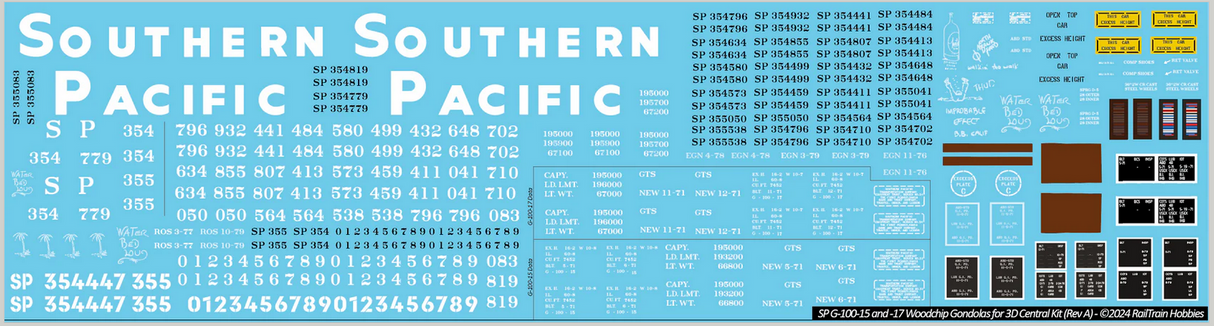 32062 Southern Pacific G-100-15 FMC Woodchip Car