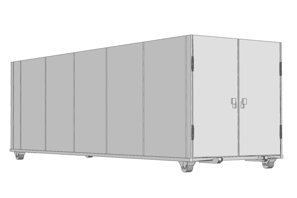 35063 Roll Off Storage Container Smooth Side