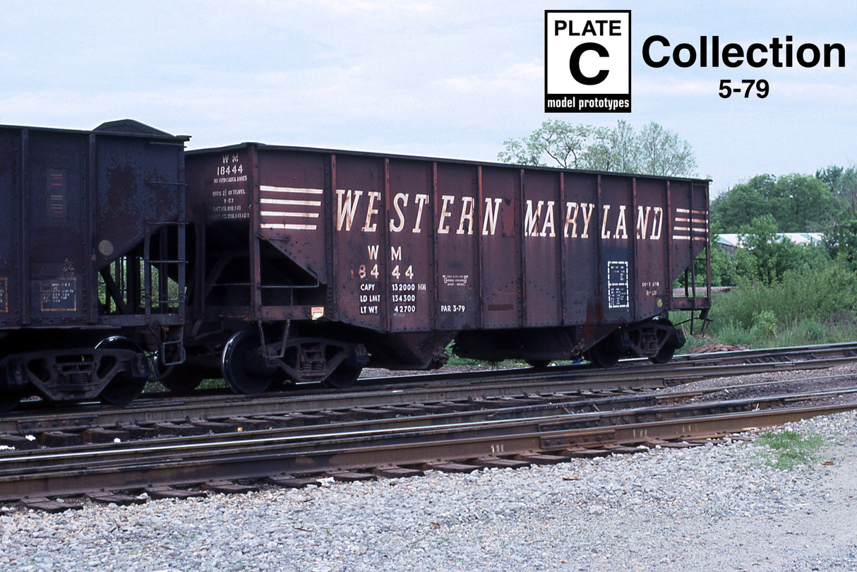 1201-12 Western Maryland 66 Ton Fishbelly Hopper Car - 12 Pack
